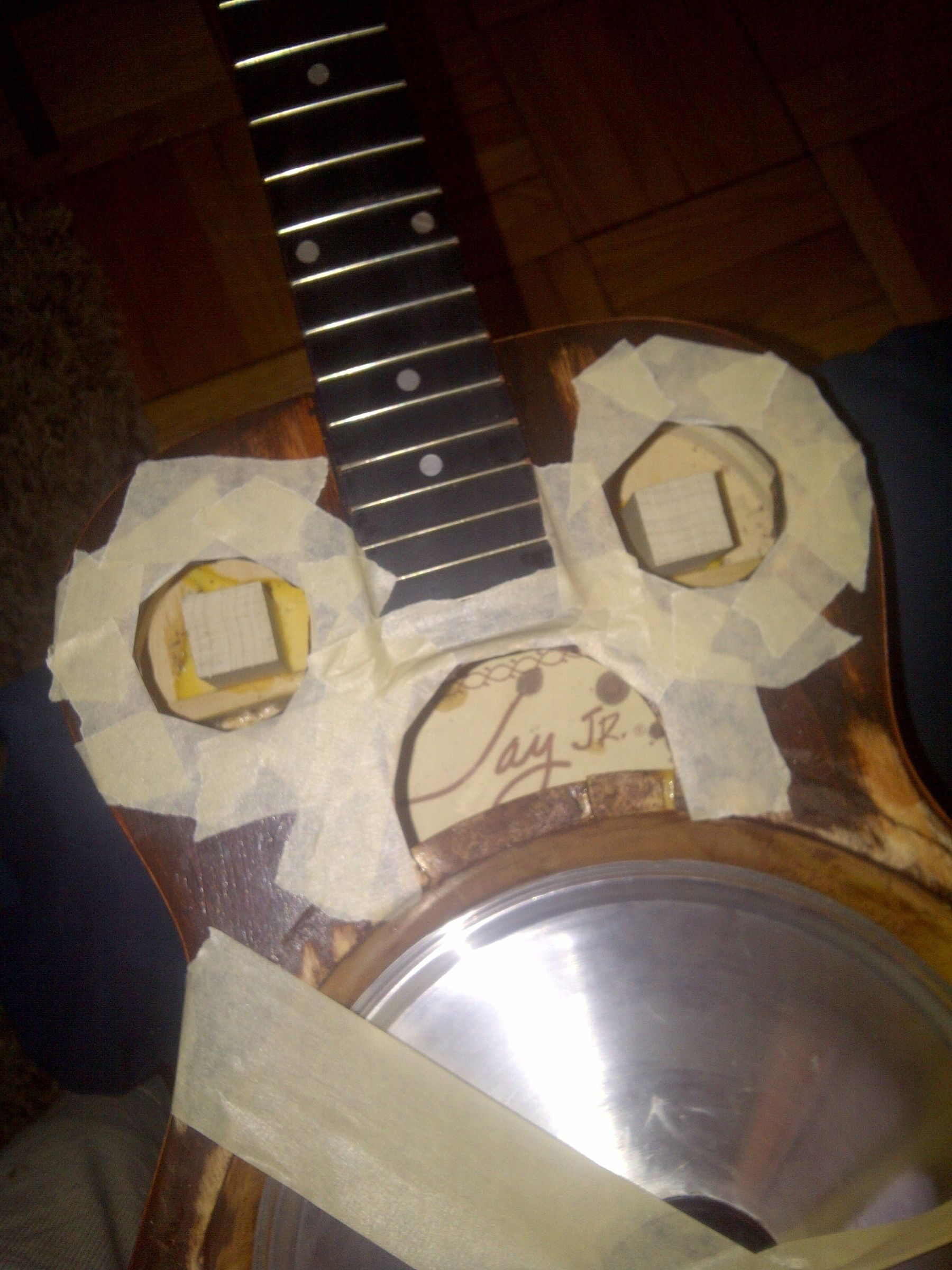 Converting a Cheap Acoustic Guitar to a Cheap Resonator Guitar 7