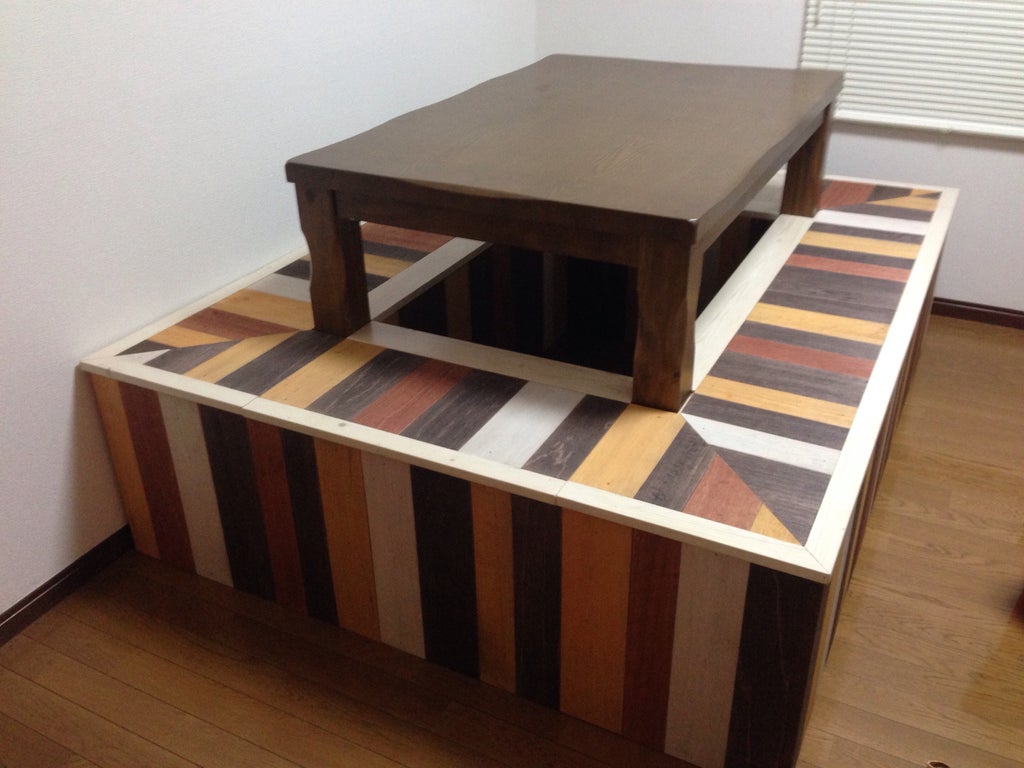 座卓に合わせた収納付き掘りごたつ製作 9 Steps Instructables 座卓に合わせた収納付き掘りごたつ製作 9 Steps Instructables
