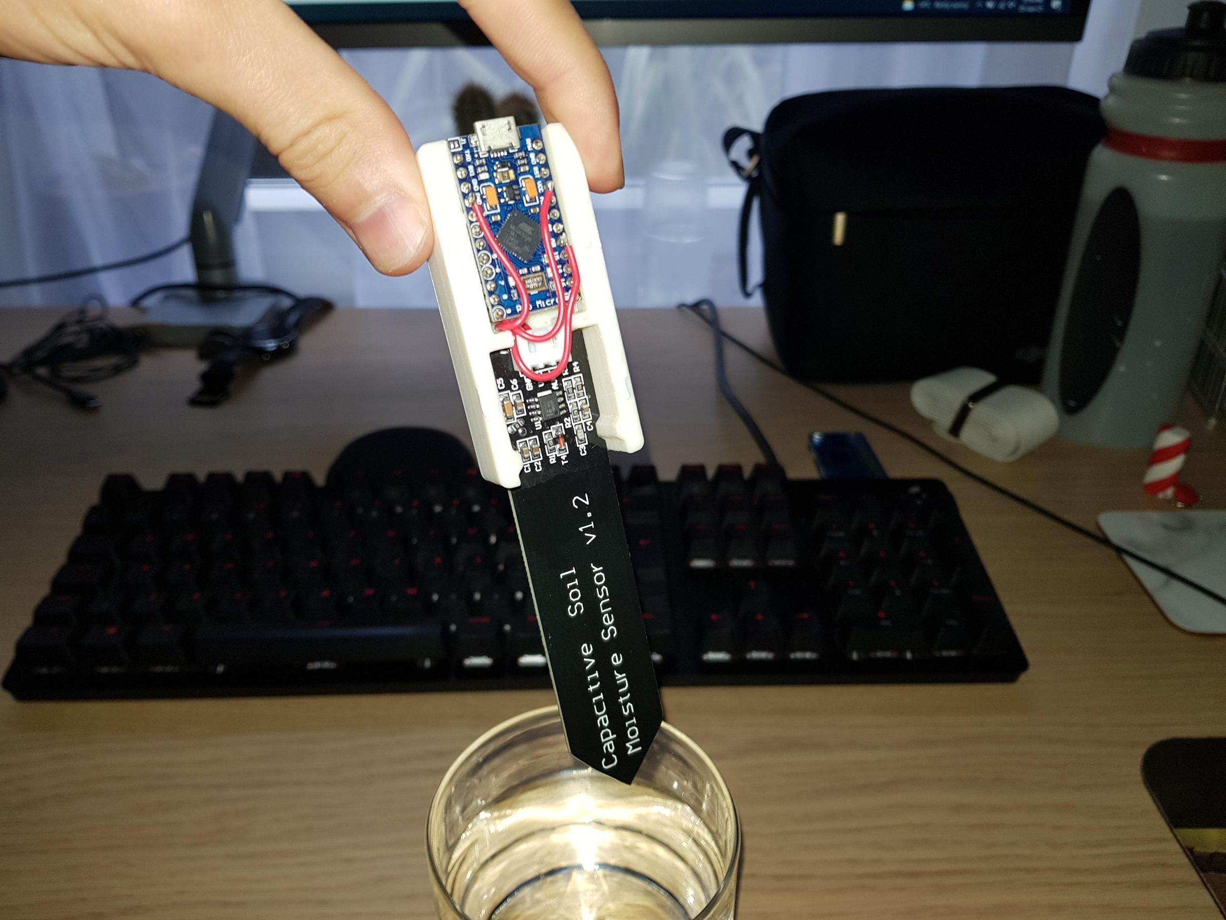 基于arduino 的盆栽植物土壤湿度传感器 电路城