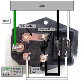 Wire Up a Fused AC Male Power Socket : 4 Steps (with Pictures) - Instructables | Hvac Fuse Wiring Diagram | | Instructables