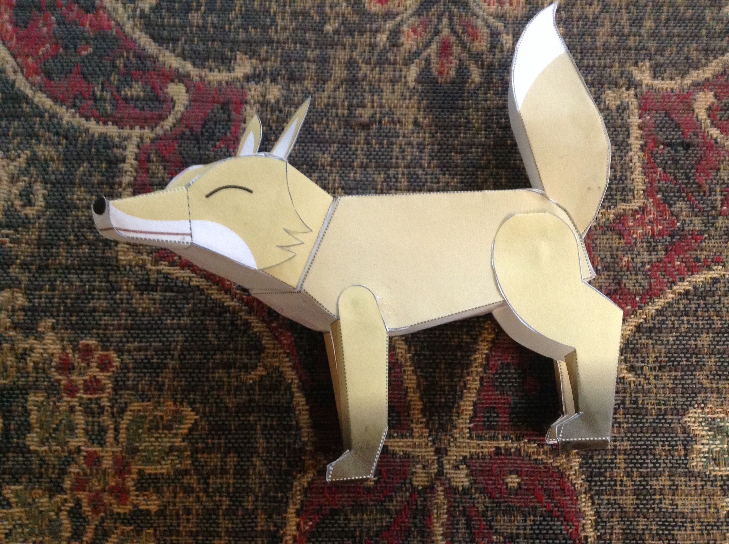Diy Papercraft Fox 9 Steps Instructables