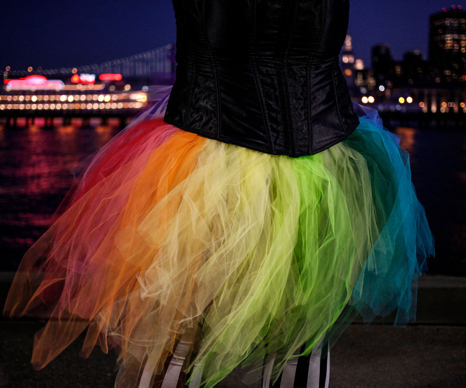 rainbow skirt tutorial