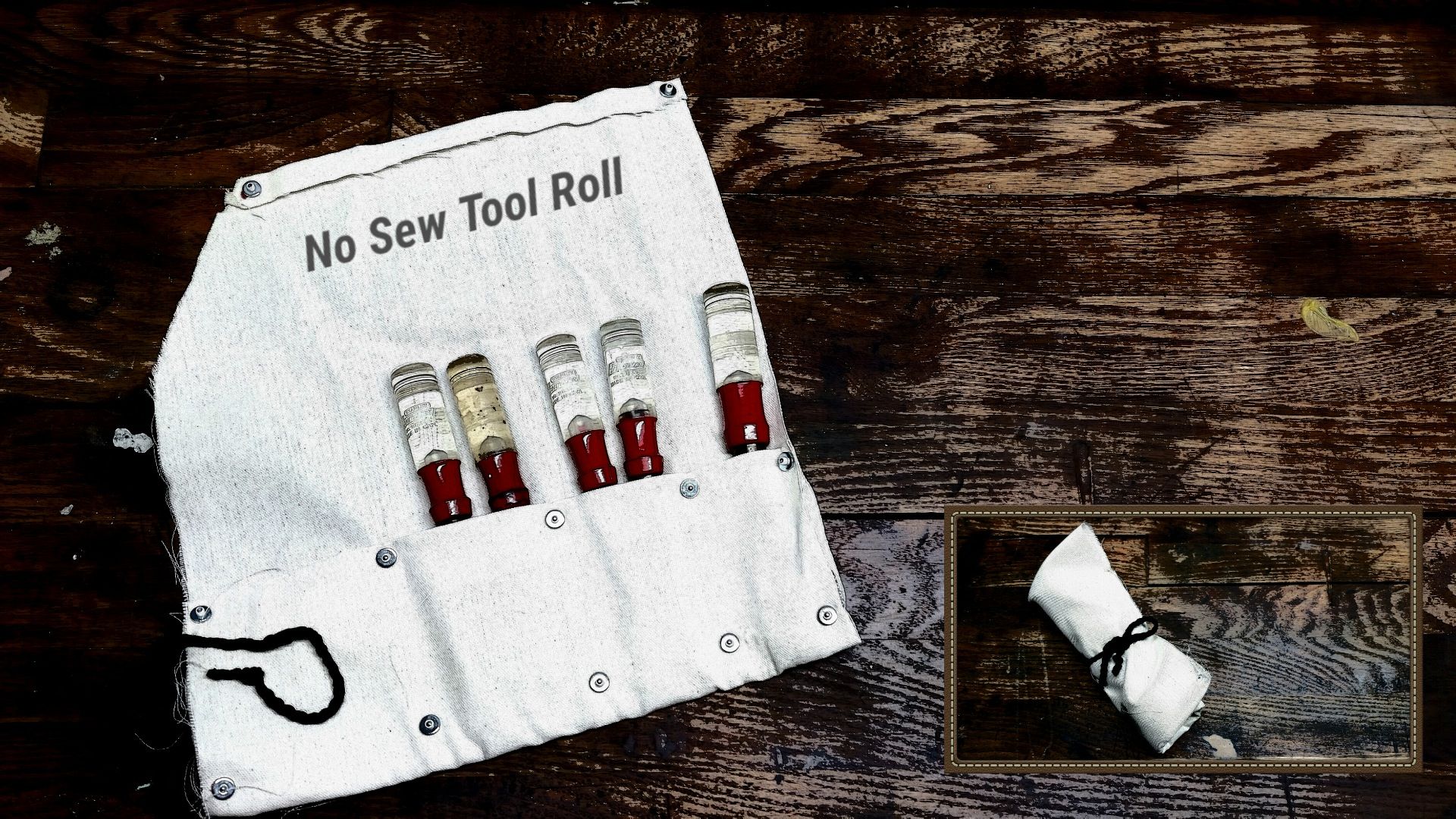 NOSEW CANVAS TOOL ROLL Quick, Cheap and DIY 3 Steps Instructables