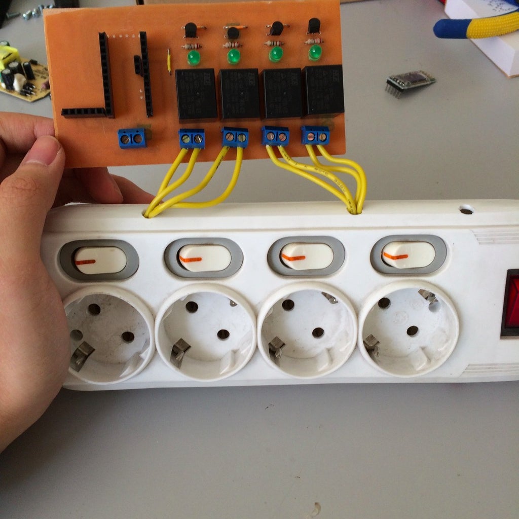 Smart Home Power Strip 10 Steps with Pictures Circuit Diagram
