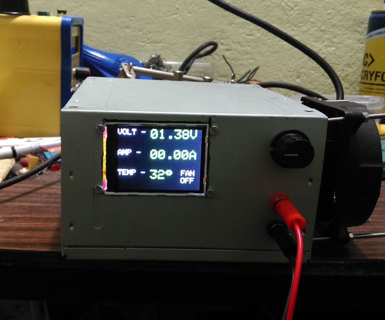 3a variable bench psu with digital readout on colour display using atmega8 DIY Project DIY Project Image