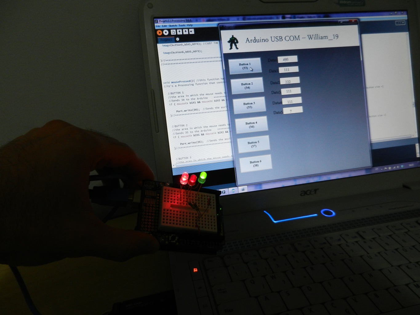 Arduino USB Communication - Processing Program - Instructables