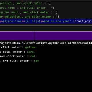 Mad Lib With Python : 10 Steps - Instructables