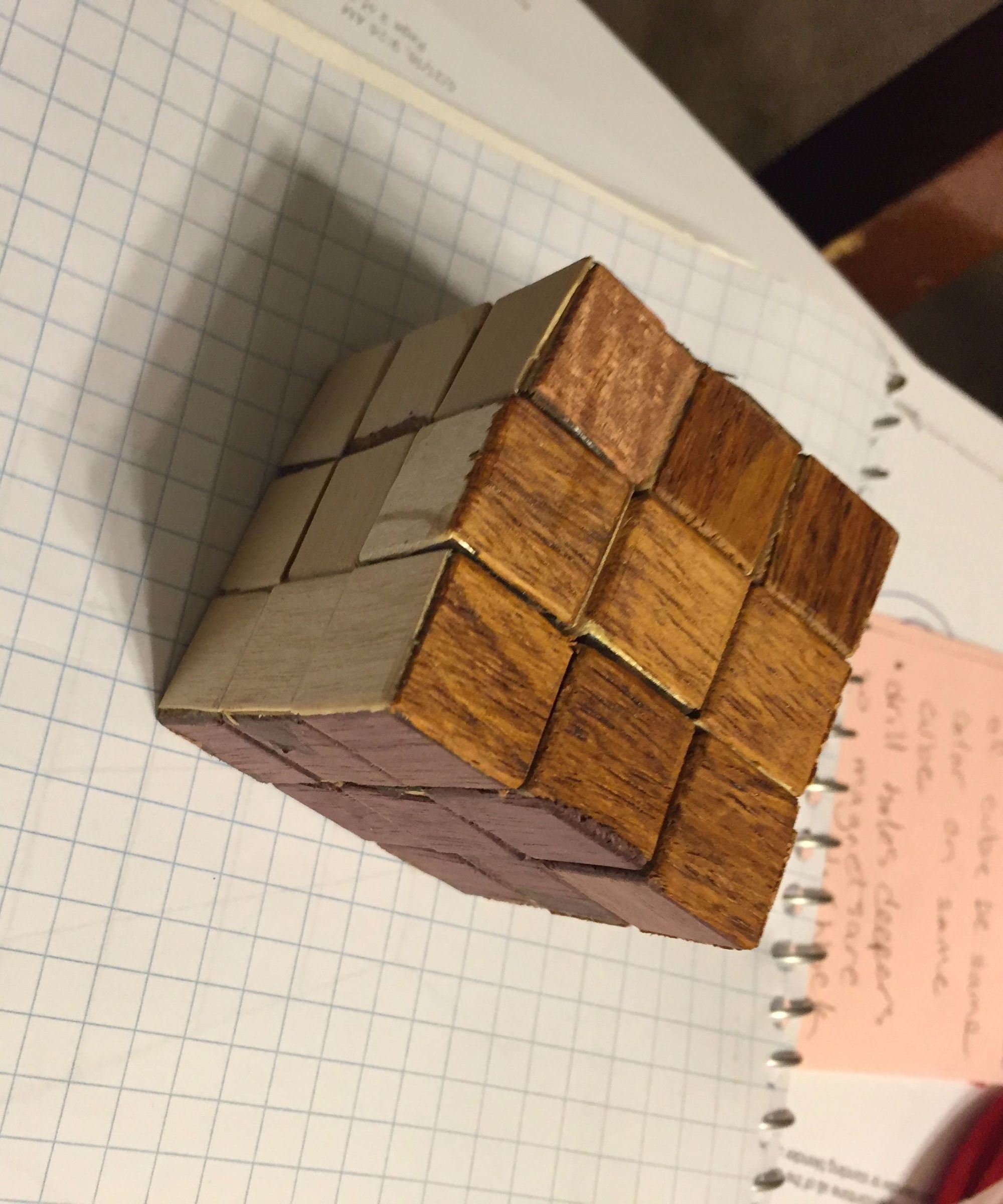 Wooden Rubik's Cube : 7 Steps (with 