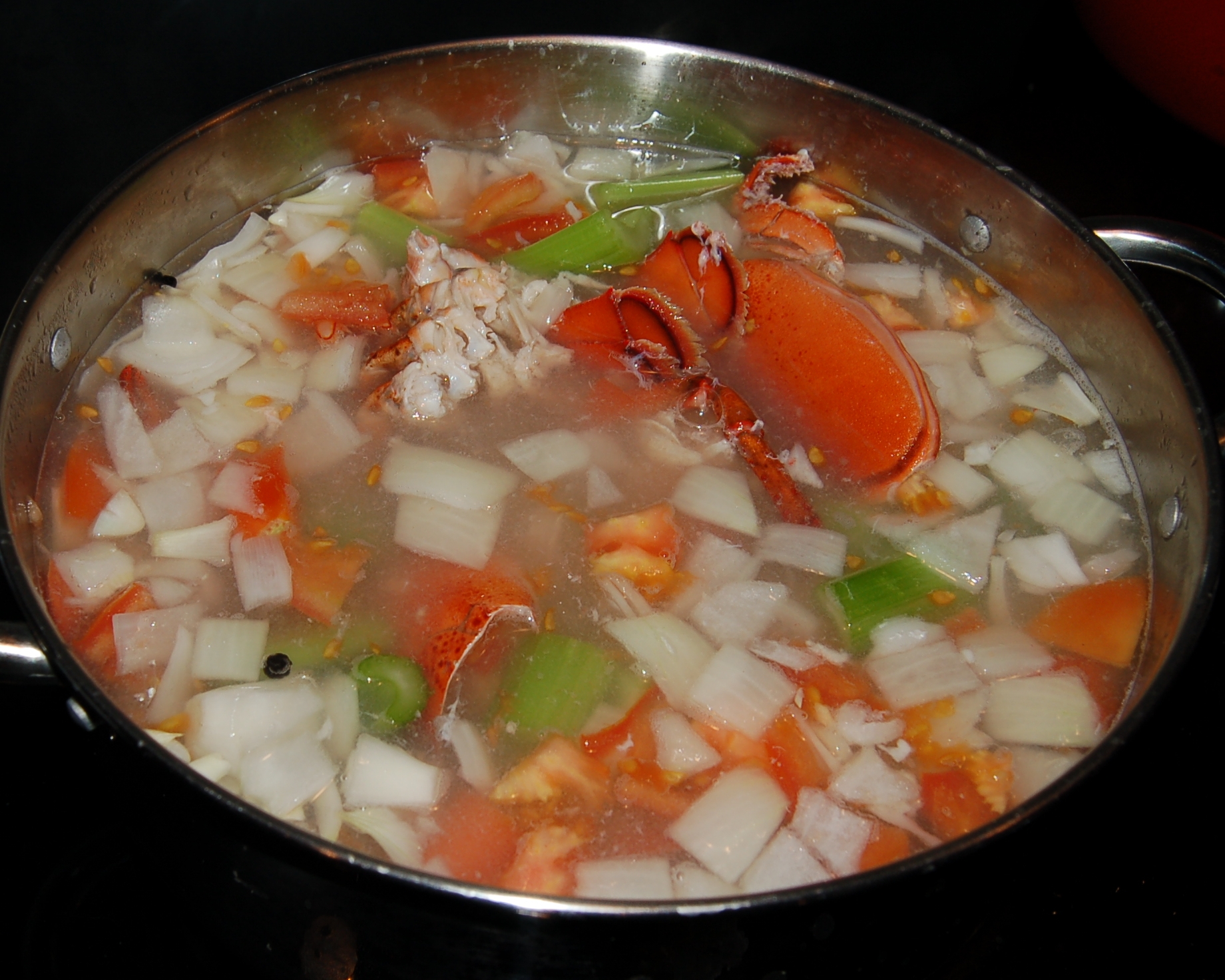 Lobster Consomme With Lobster Mousse Noodles 5 Steps Instructables
