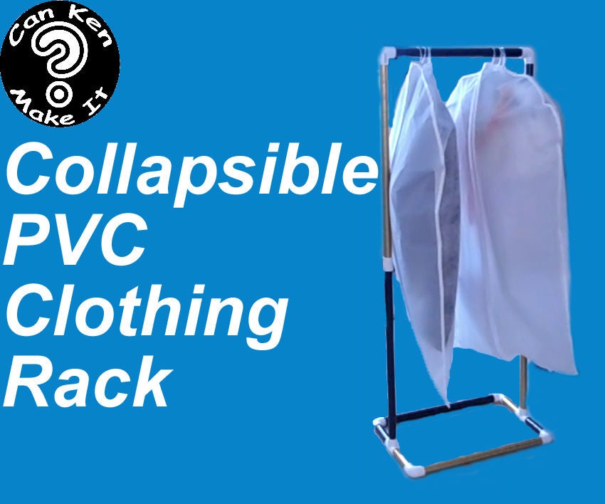Make A Portable Collapsible Clothing Rack From Pvc For 10 Dollars In Under An Hour 4 Steps Instructables Portable Collapsible Clothing Rack, Foldable Garment Rack