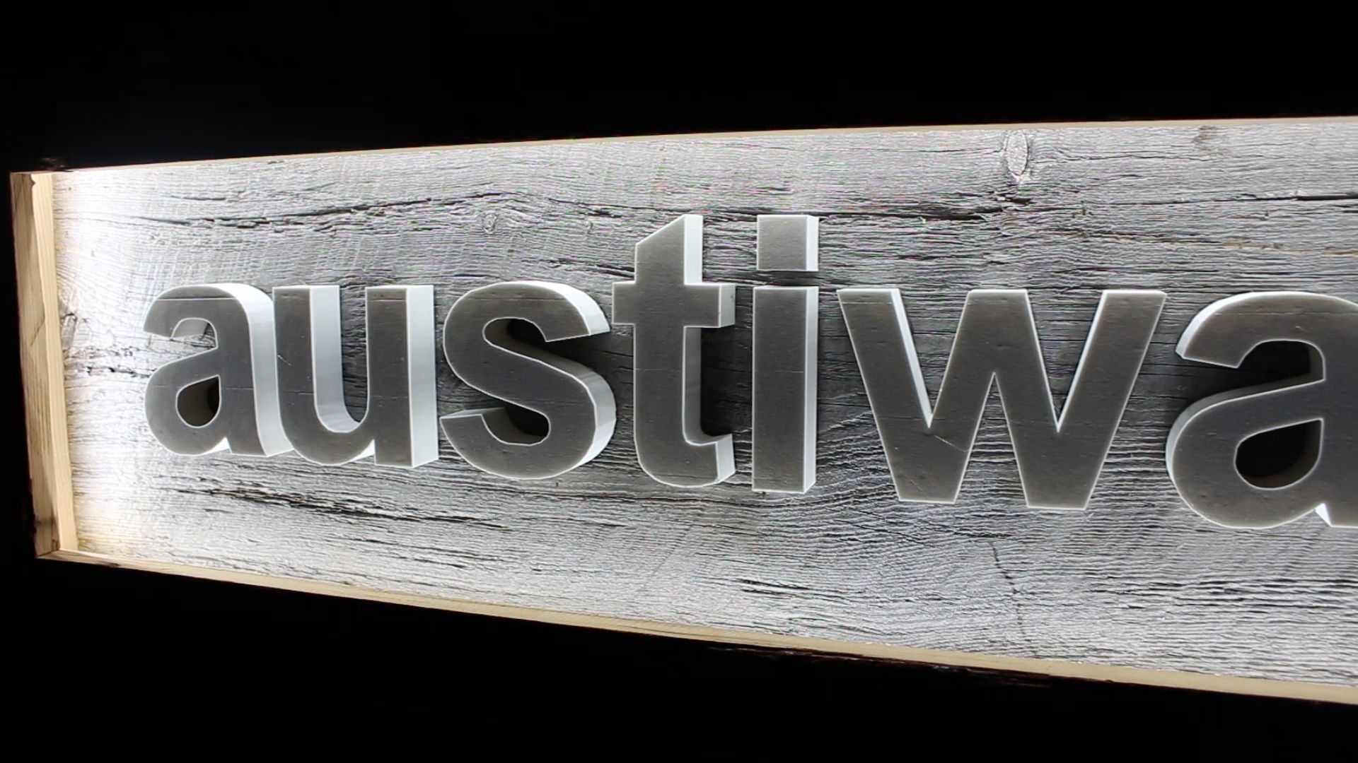 3D Printed/Reclaimed Wood LED Sign 9 Steps (with Pictures