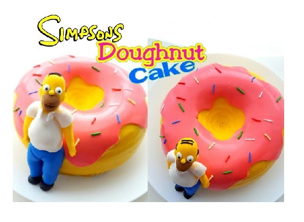 The Simpson S Doughnut Cake 5 Steps With Pictures Instructables The Simpson S Doughnut Cake 5 Steps With Pictures Instructables
