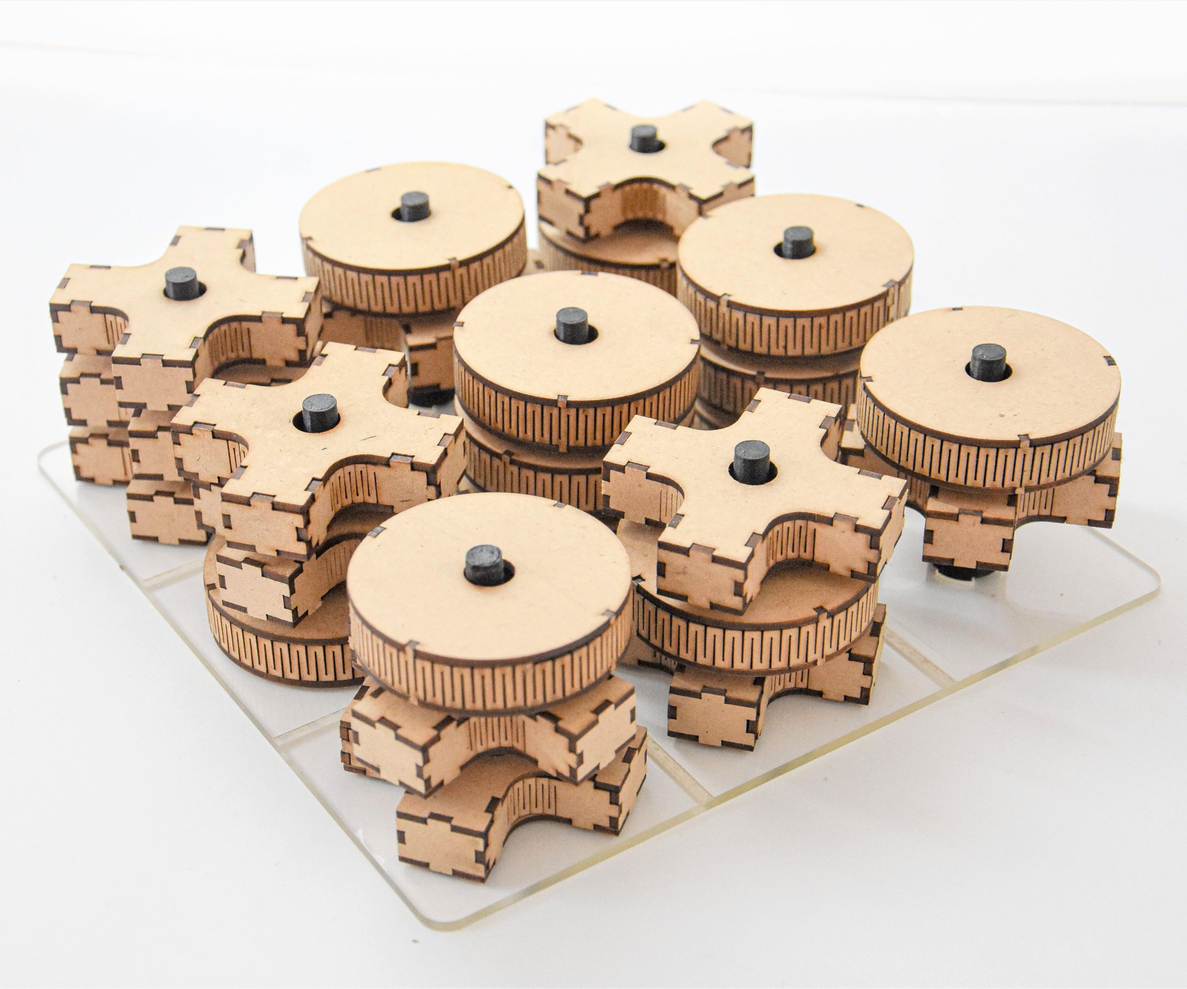 3D TIC TAC TOE (Laser Cut & 3D Printed)