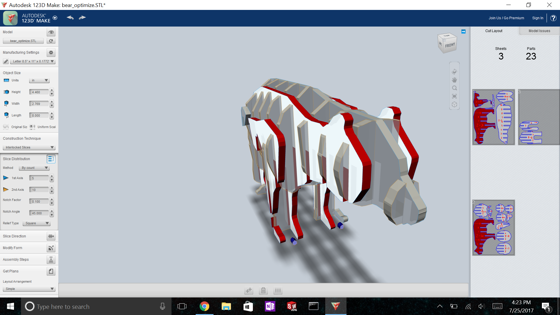 How To Use 123d Make To Create Interlocking Models 4 Steps Instructables