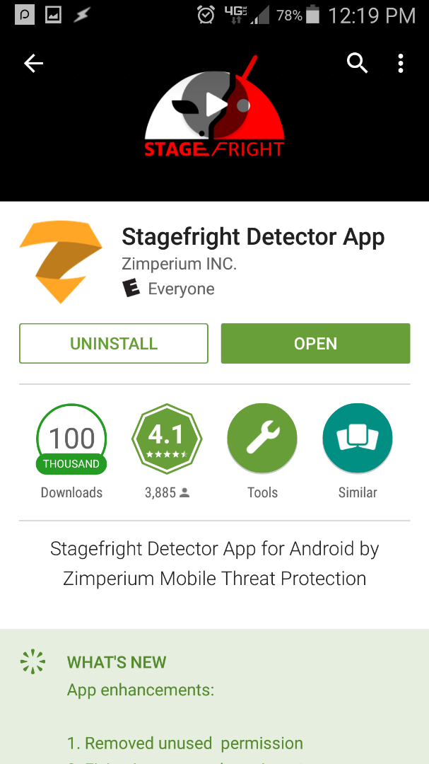 how to get rid of stagefright virus