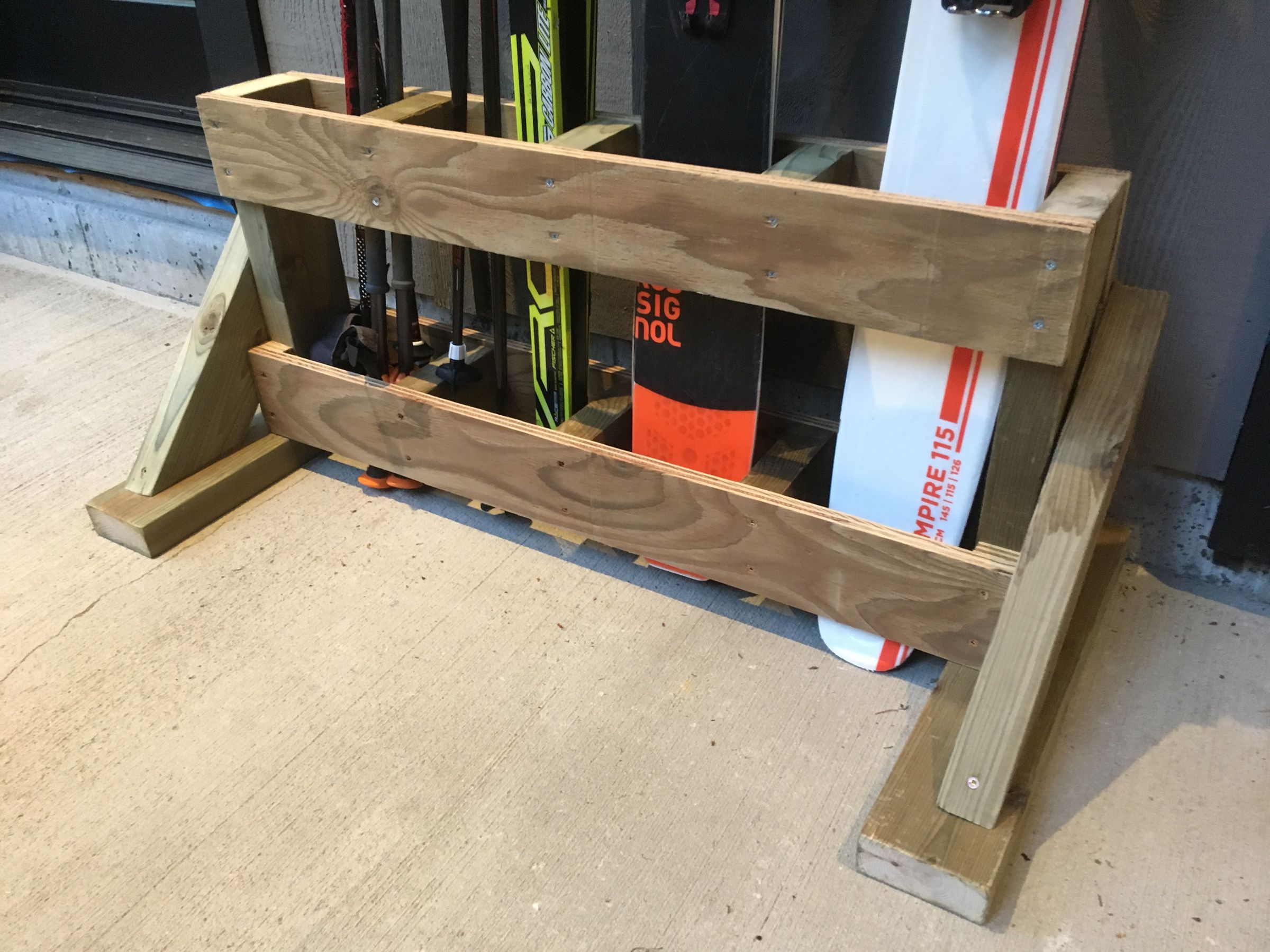 Ski Rack From 2x4 and Plywood 8 Steps (with Pictures) Instructables