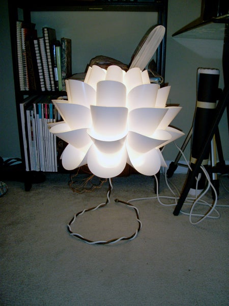 Lotus Lamp "Knappa" IKEA Lamp Hack : 5 Steps - Instructables