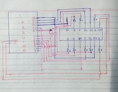 4 Digit 7 Segment Display 14 Pins With Arduino : 3 Steps - Instructables