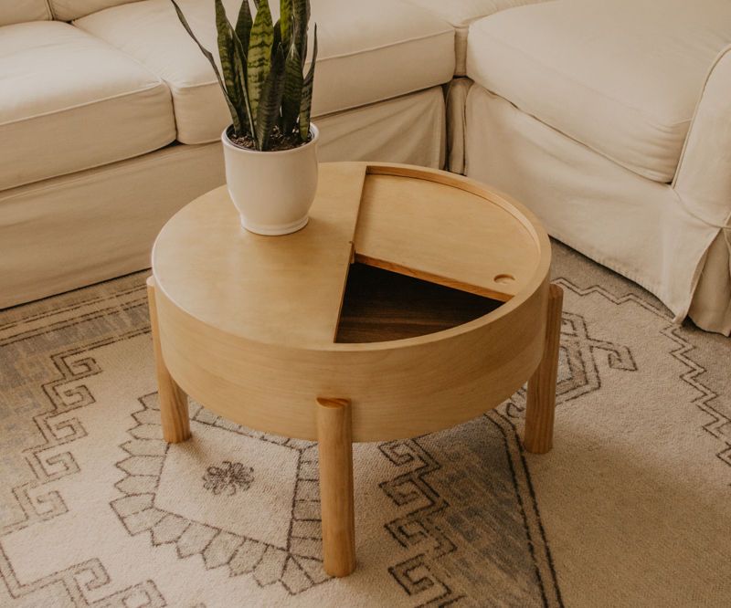 Round Coffee Table With Storage 10 Steps (with Pictures) Instructables