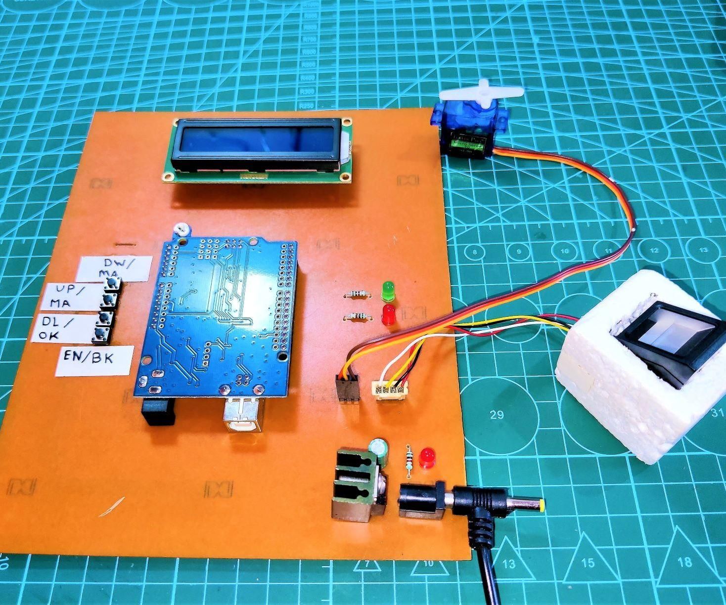 DIY guide for Biometric Door Lock Security System Using Arduino & Fingerprint Sensor with step-by-step instructions