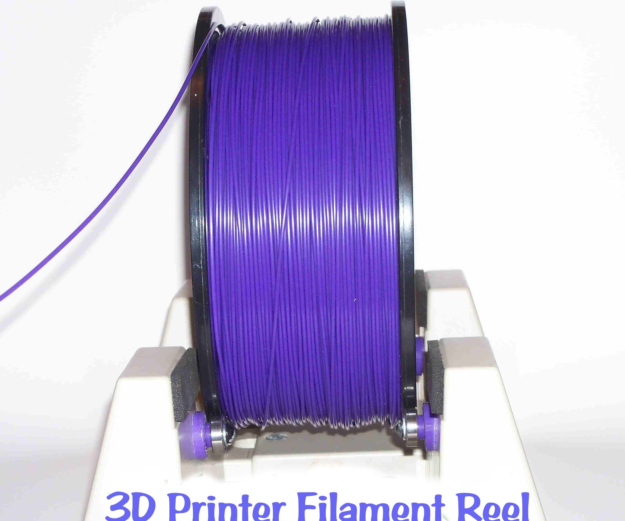 3D Printer Filament Reel Holder 5 Steps Instructables