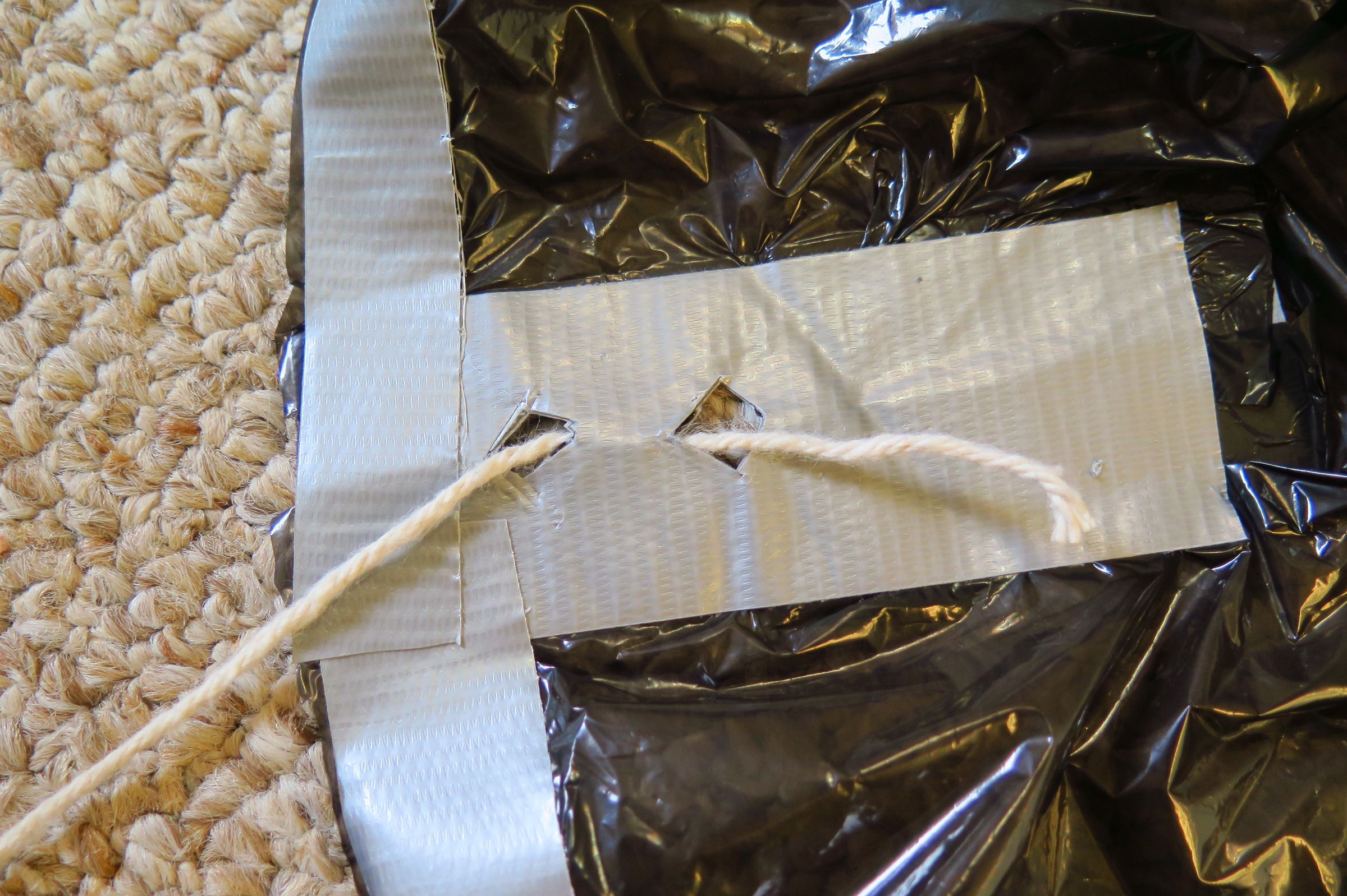 Trash Bag Parachute 7 Steps Instructables
