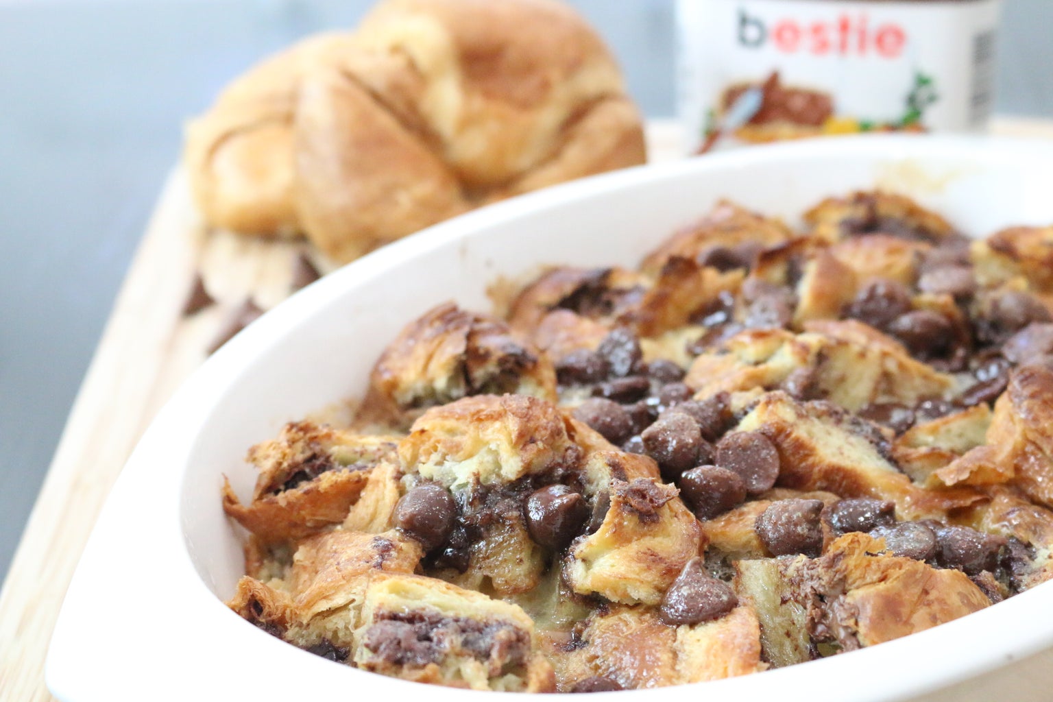 Nutella Croissant Bread Pudding 7 Steps With Pictures Instructables Nutella Croissant Bread Pudding 7 Steps With Pictures Instructables
