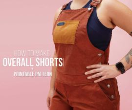 DIY Women's Overall Shorts
