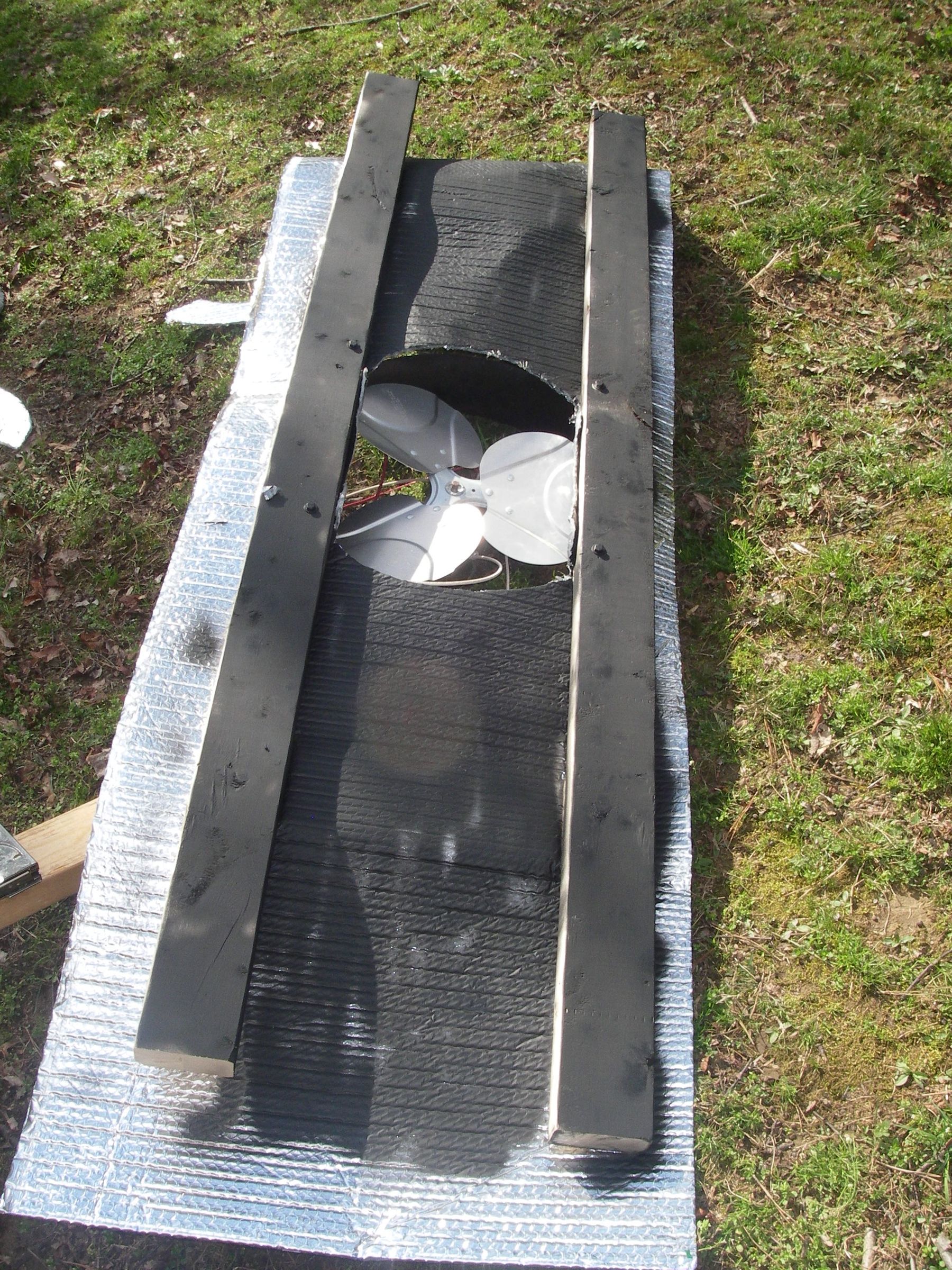 Solar Kiln With Solar Panel and Revised for Correct Air Circulation