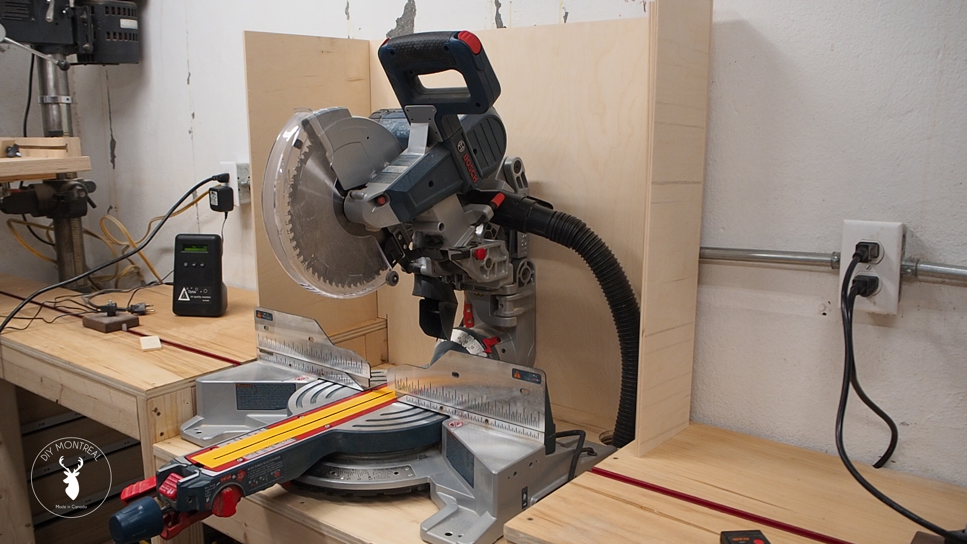 compound miter saw dust bag