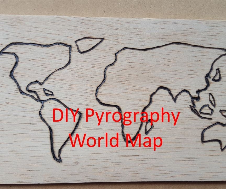 wood burning map DIY Project DIY Project Image