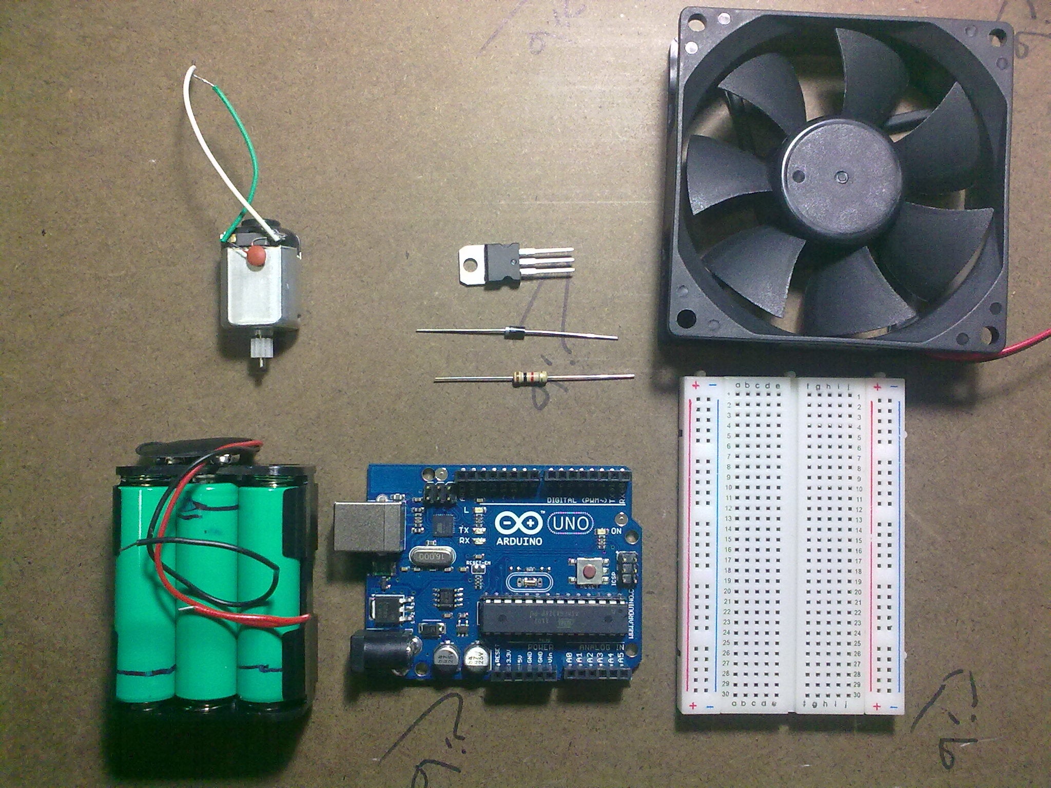 Use Arduino With TIP120 Transistor to Control Motors and High Power