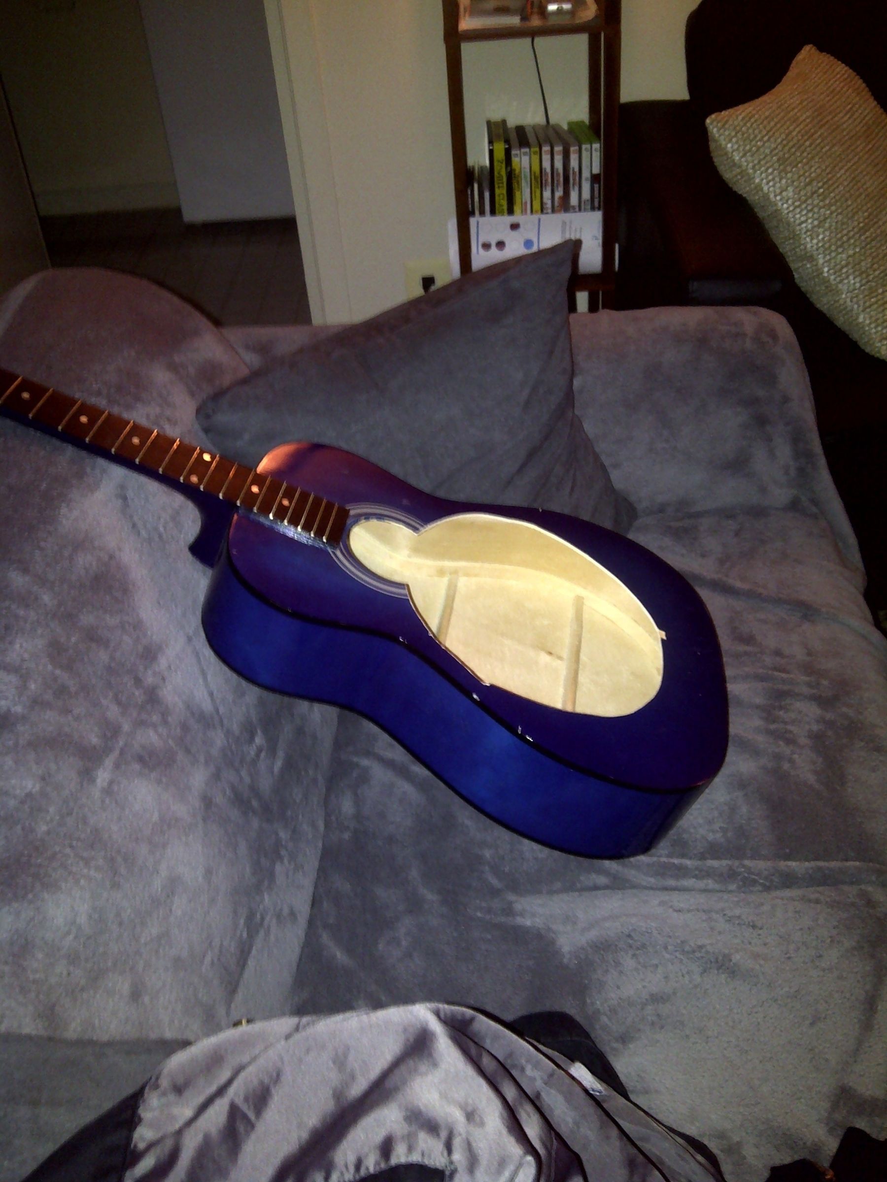 Converting a Cheap Acoustic Guitar to a Cheap Resonator Guitar 7