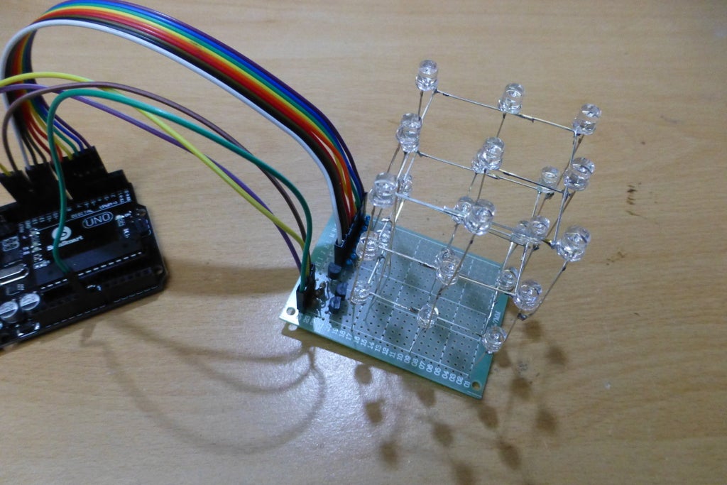 3x3x3 LED Cube With Arduino Lib : 4 Steps (with Pictures) - Instructables