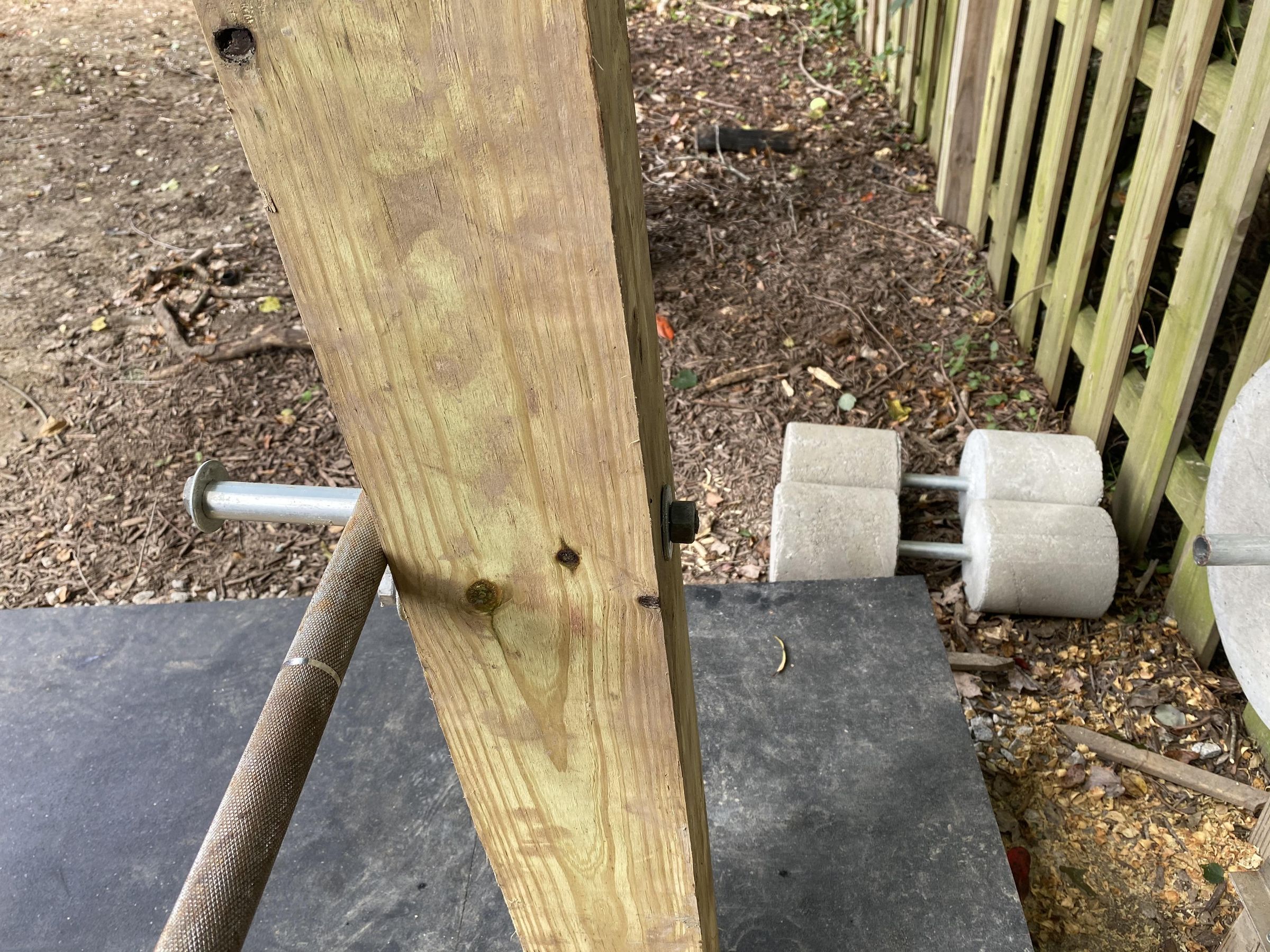 outdoor weightlifting platform