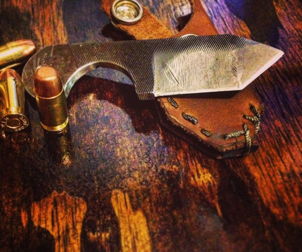 A Tanto Knife From a File