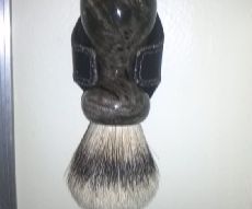 DIY guide for Wall-mounted Shaving Brush Holder From Recycled Cell Phone Holder with step-by-step instructions