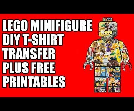 DIY guide for LEGO Mini-figure T-Shirt Transfer Plus Free Printables with step-by-step instructions
