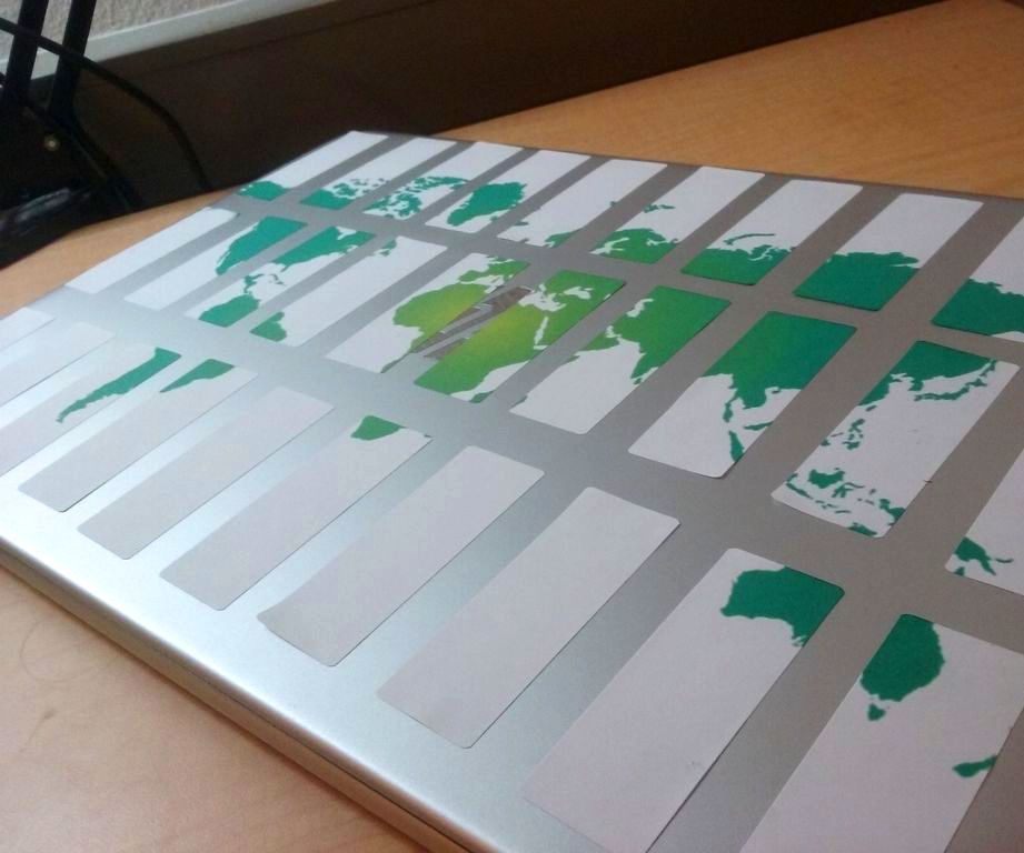 DIY guide for DIY World Map Computer Decal with step-by-step instructions
