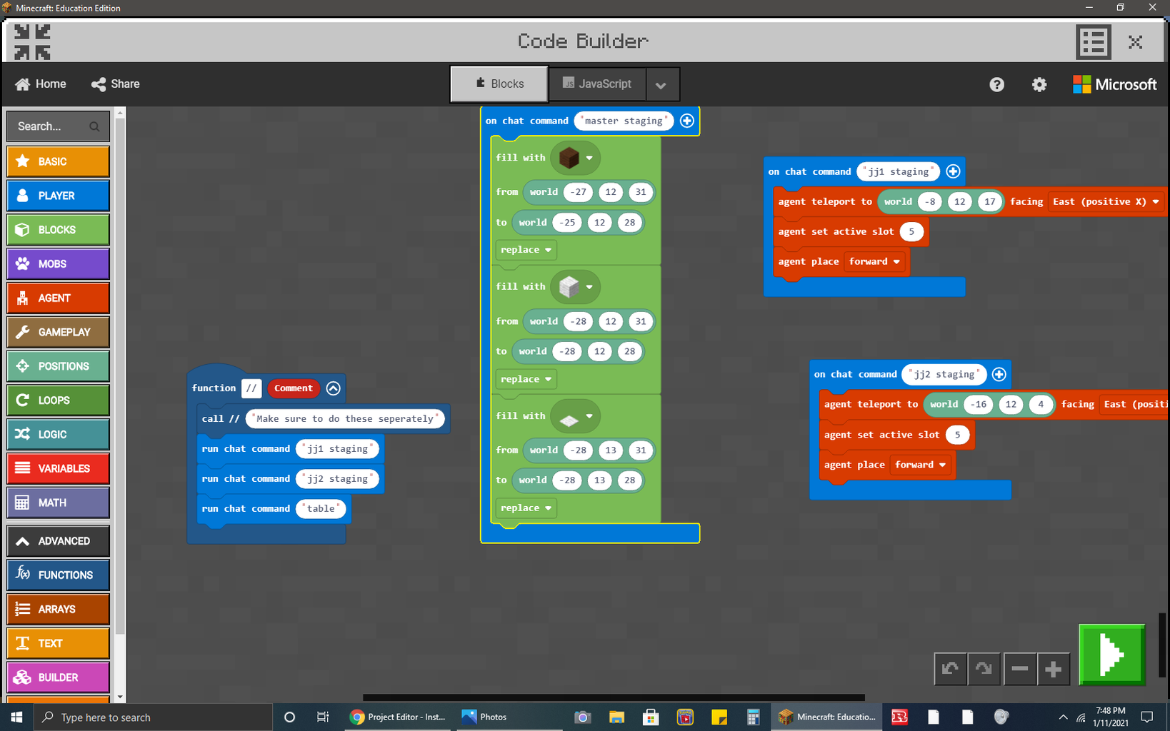Coding a Mansion in Minecraft Education Edition : 3 Steps - Instructables