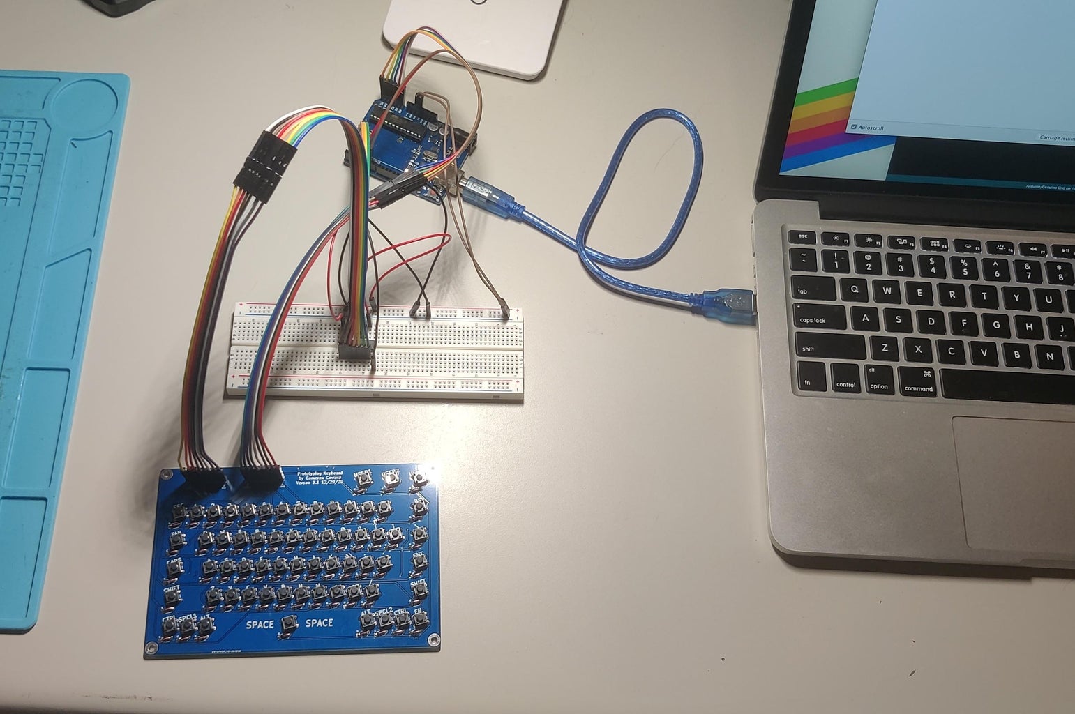 64-Key Prototyping Keyboard Matrix for Arduino : 6 Steps (with Pictures ...