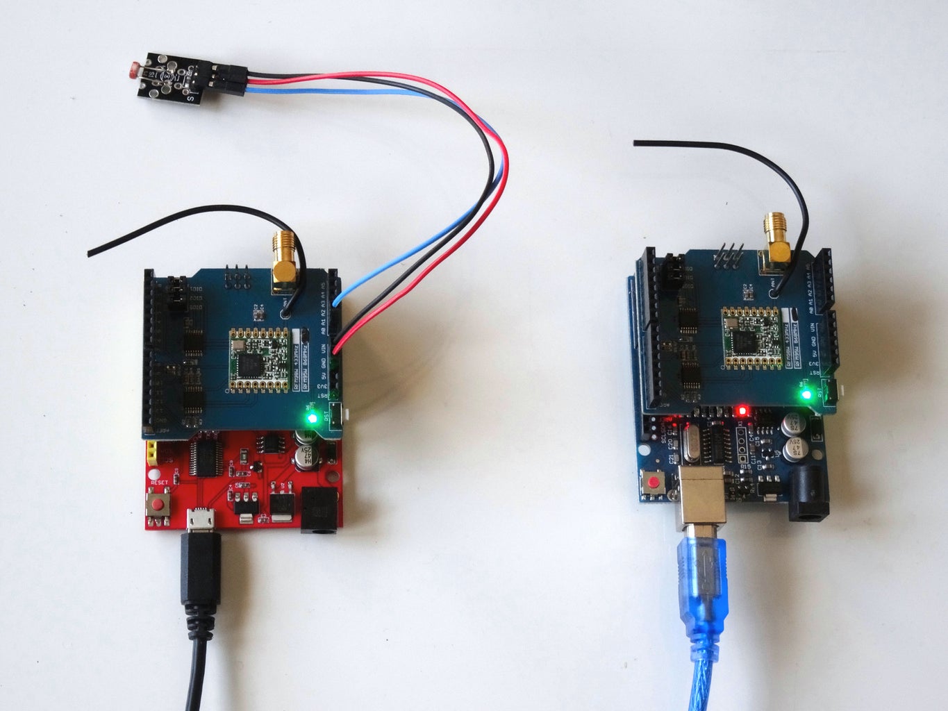 Arduino and Visuino: Long Distance Remote Light Sensor With RFM95W ...