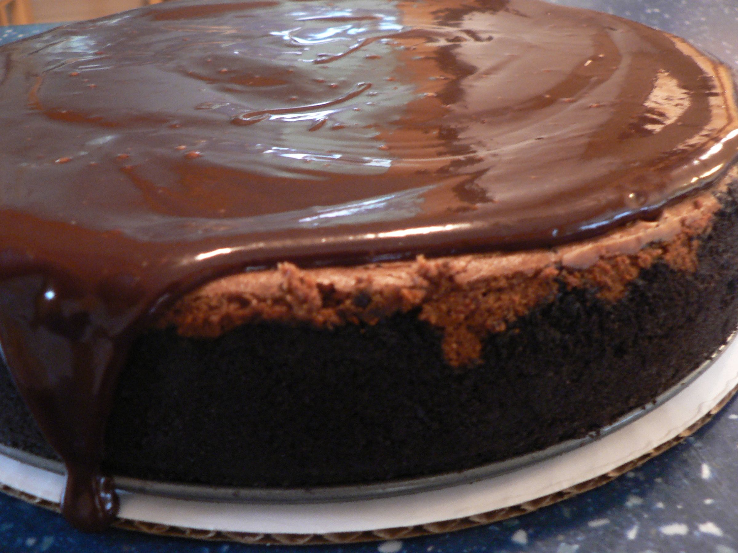 Double Chocolate Cheesecake With Chocolate Ganache 10 Steps (with