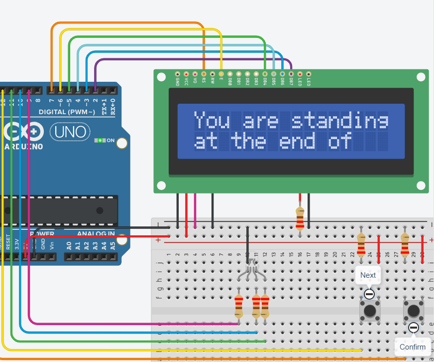 Create a Choice-based Text Adventure Game With Tinkercad Circuits : 6 ...