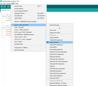 ATtiny13A/ATtiny25/ATtiny45/ATtiny85 Programming With a Programmer ...