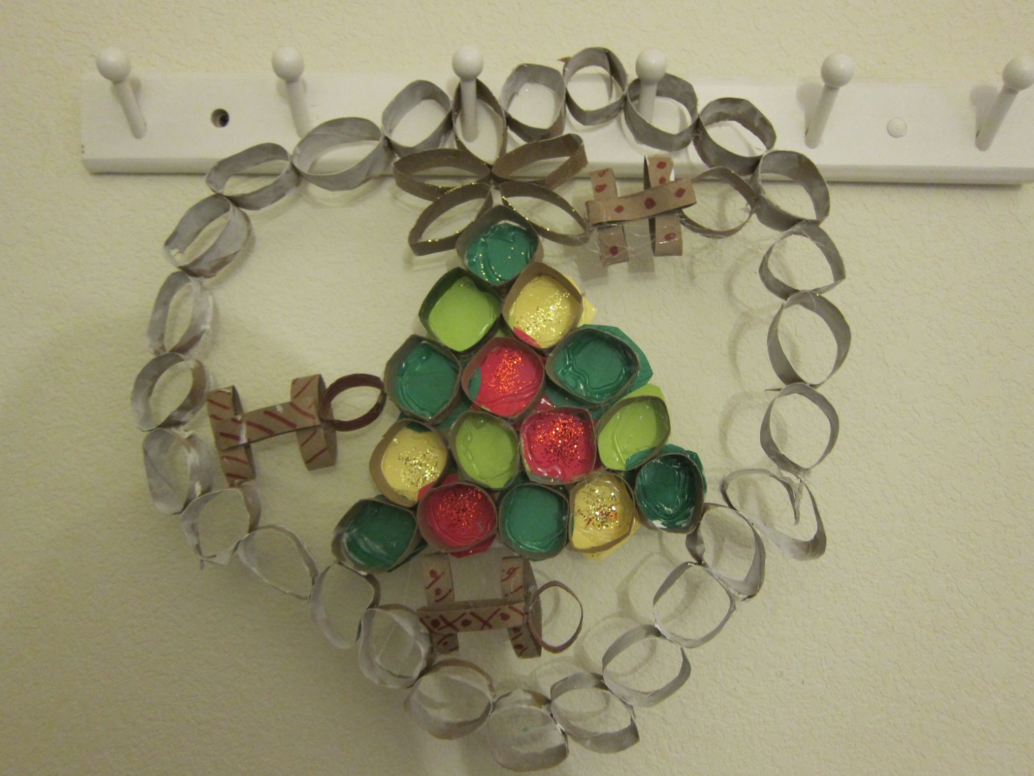 Toilet Paper Roll Christmas Wreath 14 Steps Instructables