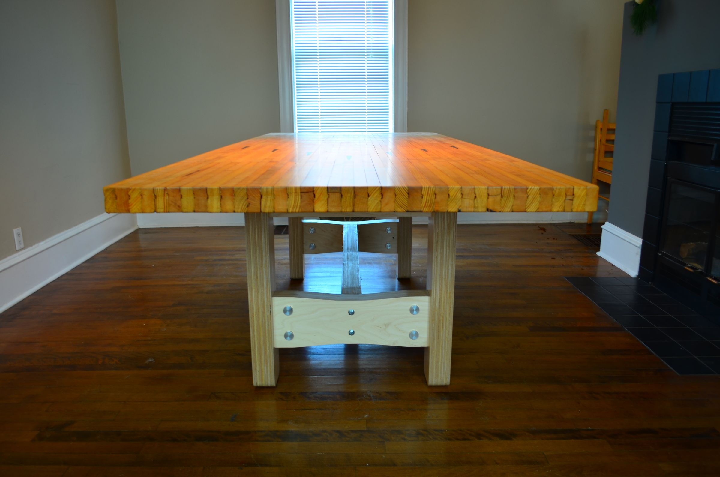 Reclaimed Bowling Lane Table 5 Steps With Pictures Instructables