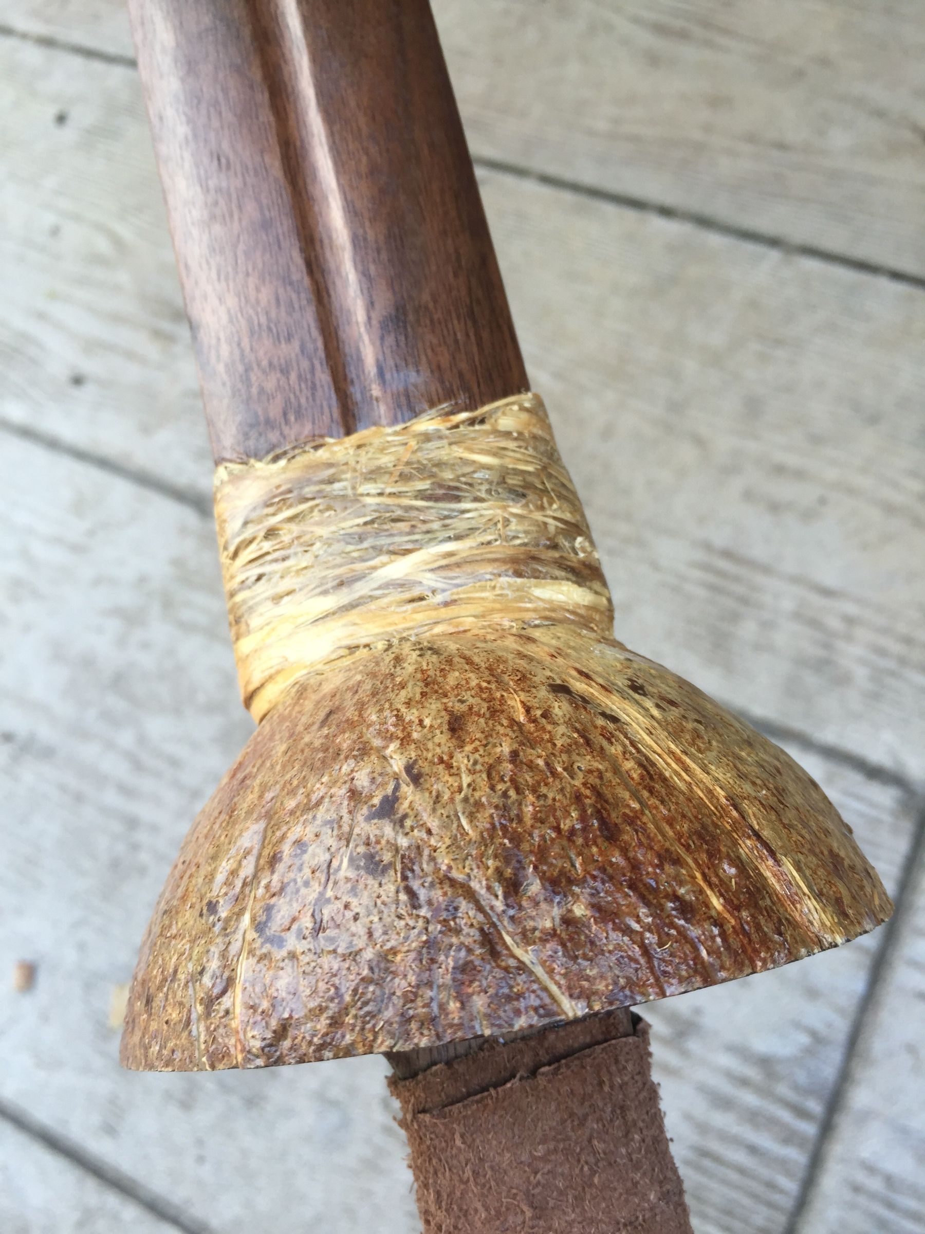 "hook" wooden sword w/ coconut guard DIY Project DIY Project Image