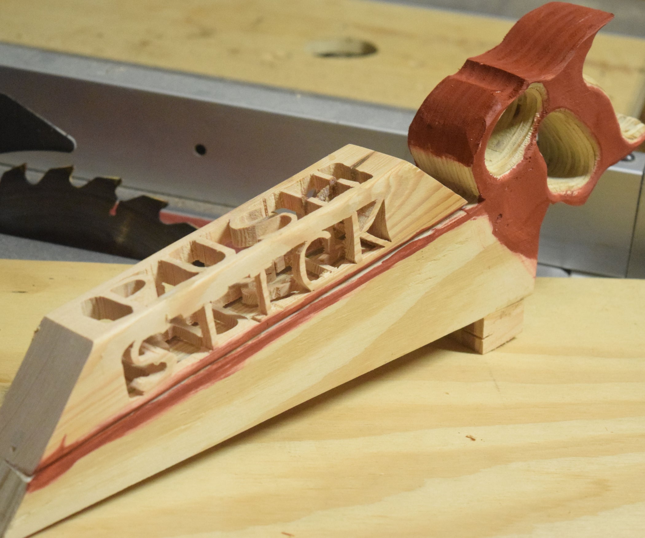 Push Stick W/ Red Handle 4 Steps (with Pictures) Instructables