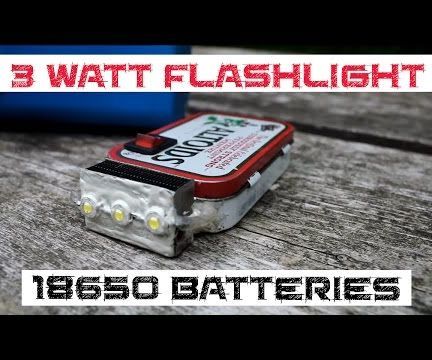 3x 1 watt led flashlight DIY Project DIY Project Image
